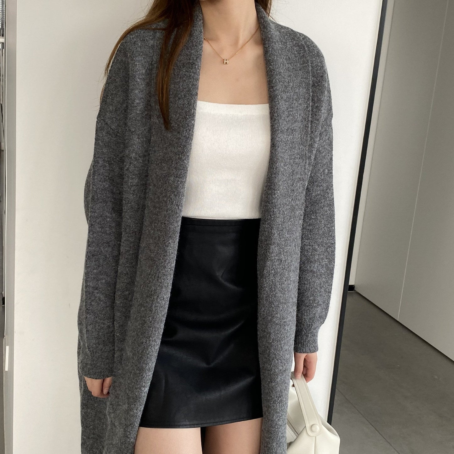 Women Cardigan Sweater Autumn Sweater Jacket Long-Sleeved Loose W2371