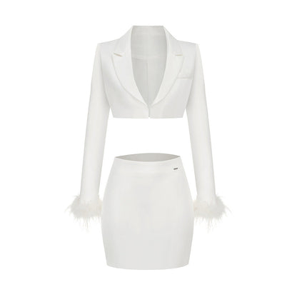 Women Dresses Suit Skirt Jacket Skirt (Zns0409)