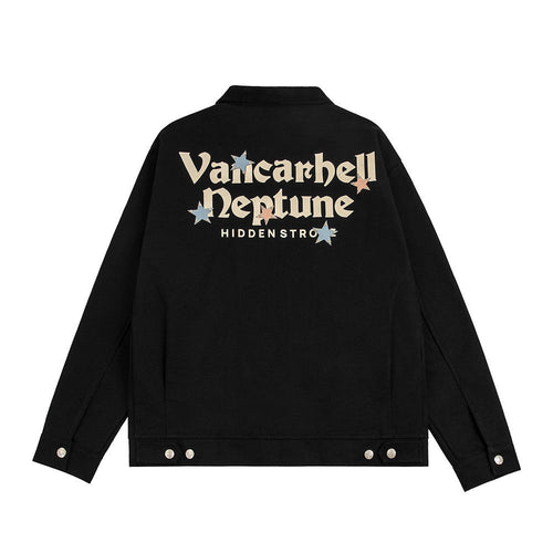 Men Jacket Coat Printing Baggy Coat Spring and Autumn Men's Ins