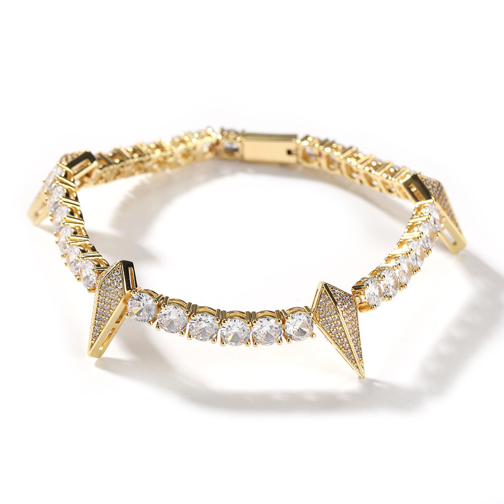 Bracelet Black Panther Bracelet with Diamonds Hip Hop Ins Copper Spectrum St. Valentine's
