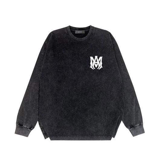Amiri Long-Sleeve Shirt Vintage Distressed Long Sleeve T-shirt