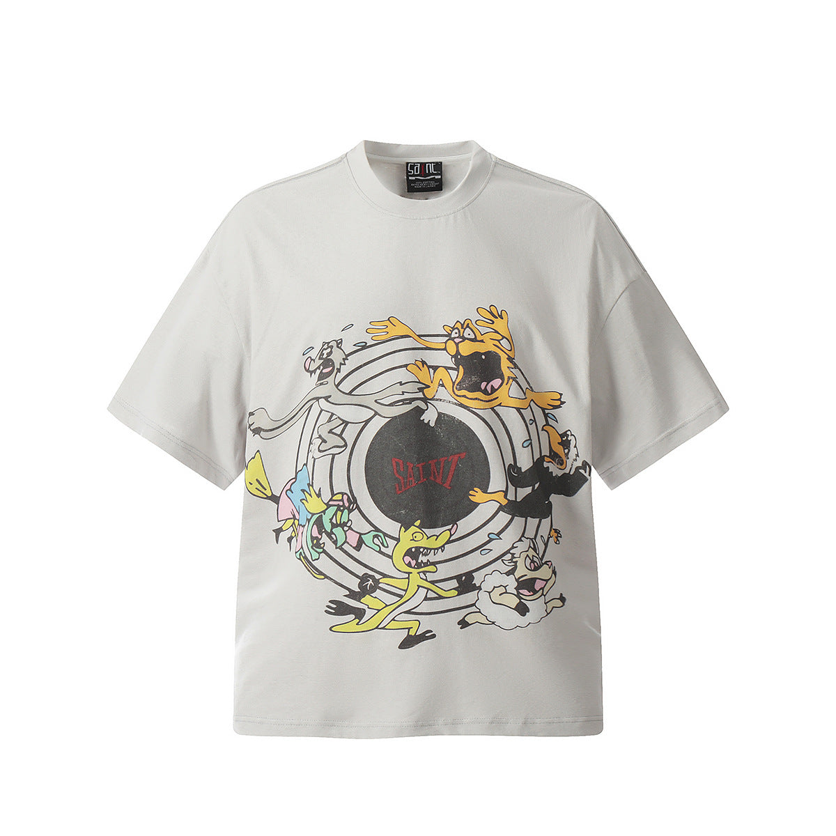 Unisex T-Shirts Saint Michael KEEP FASHINON Anime Print Loose T-Shirt