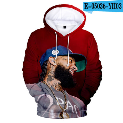 Nipsey Hussle Hoodie Digital 3D Printing