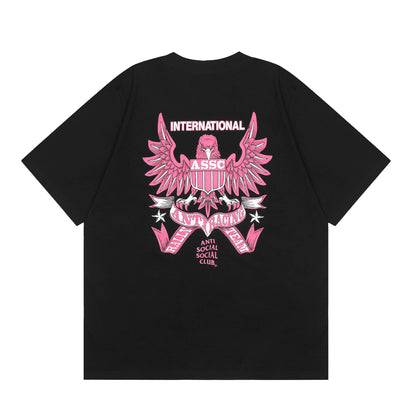ANTI SOCIAL CLUB T-Shirt Letter Print Casual