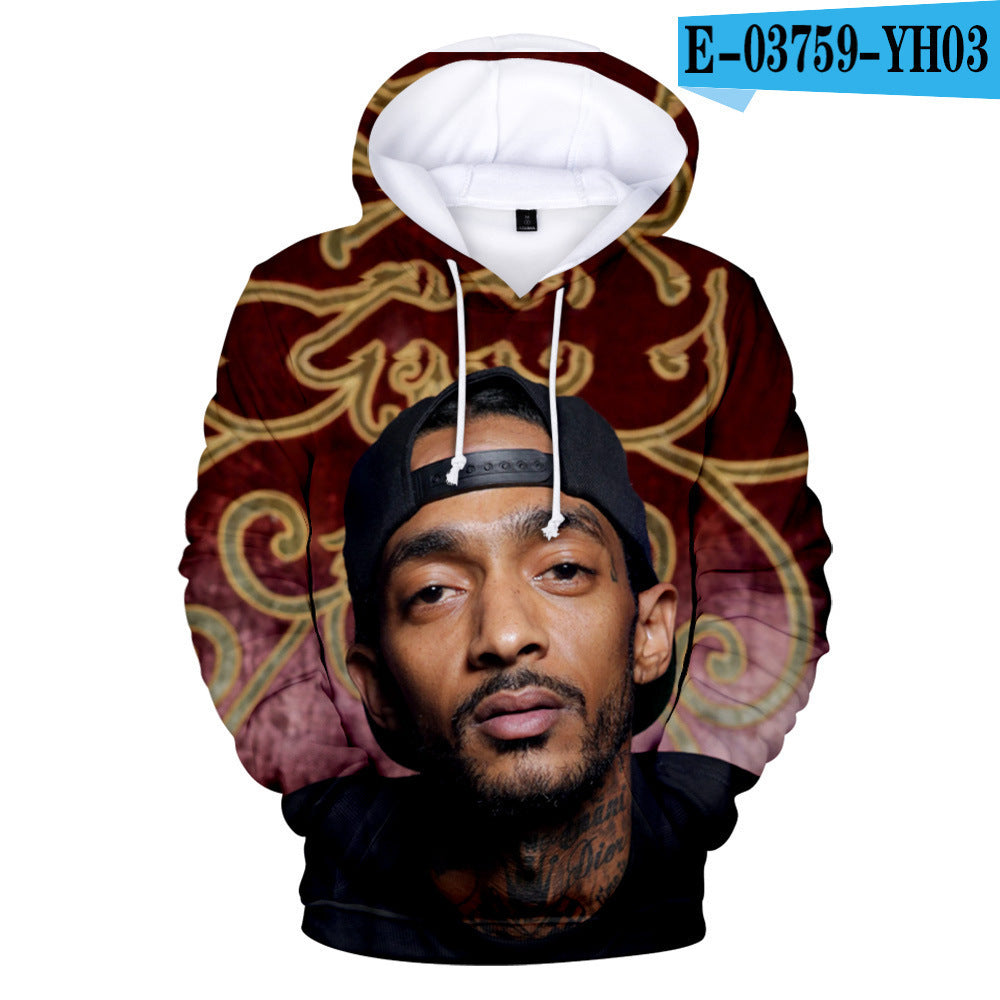 Nipsey Hussle Hoodie Digital 3D Printing