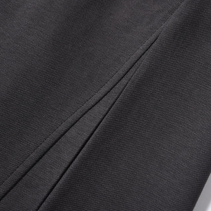 Men Sweatpants Solid Color Suit Pants Men's Summer Simplicity Loose Pleated Drawstring Straight Casual Trousers