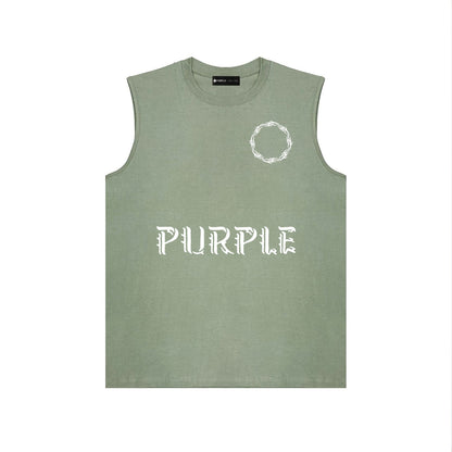 Purple Brand Tank T Shirts Sleeveless T-shirt Vest