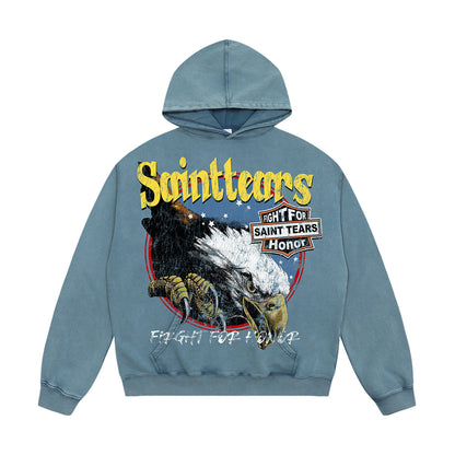 Unisex Hoodies Saint Michael Old Loose Sweater