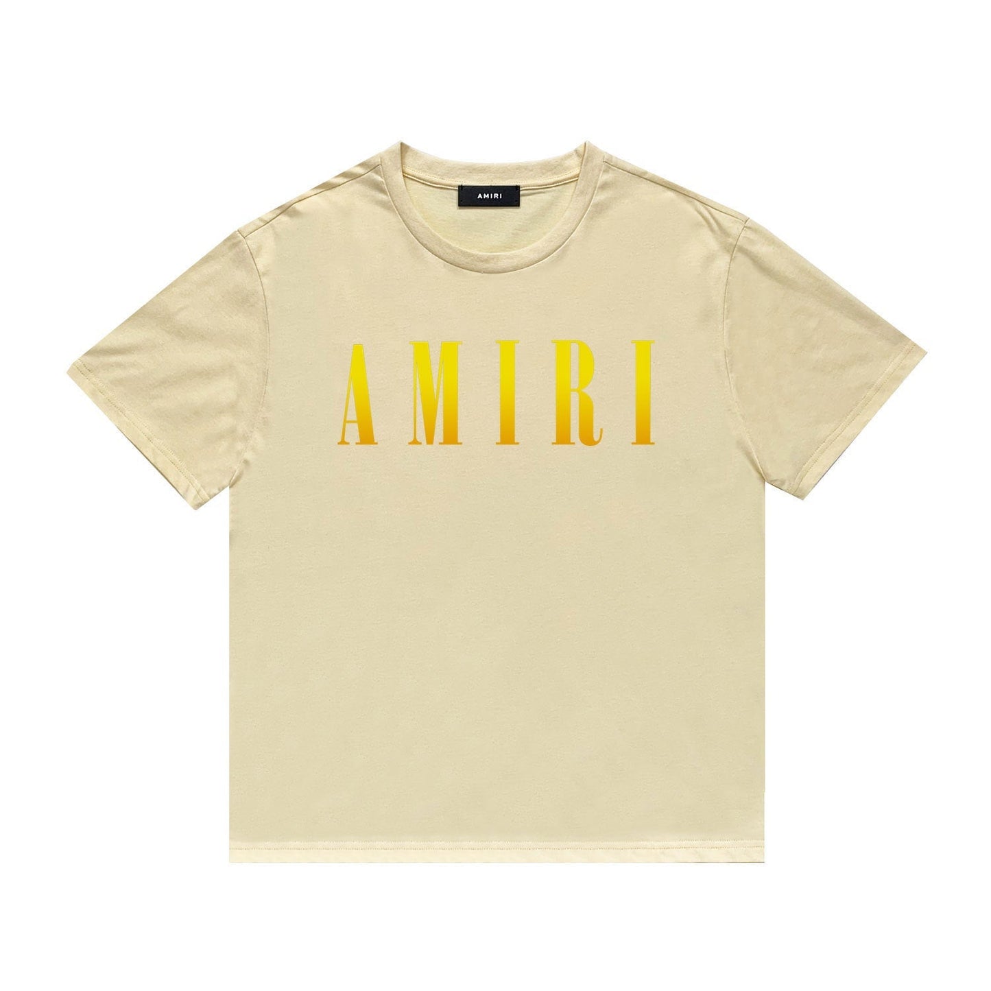 Amiri T Shirt Gradient Letter Flower Casual Short Sleeve T-shirt