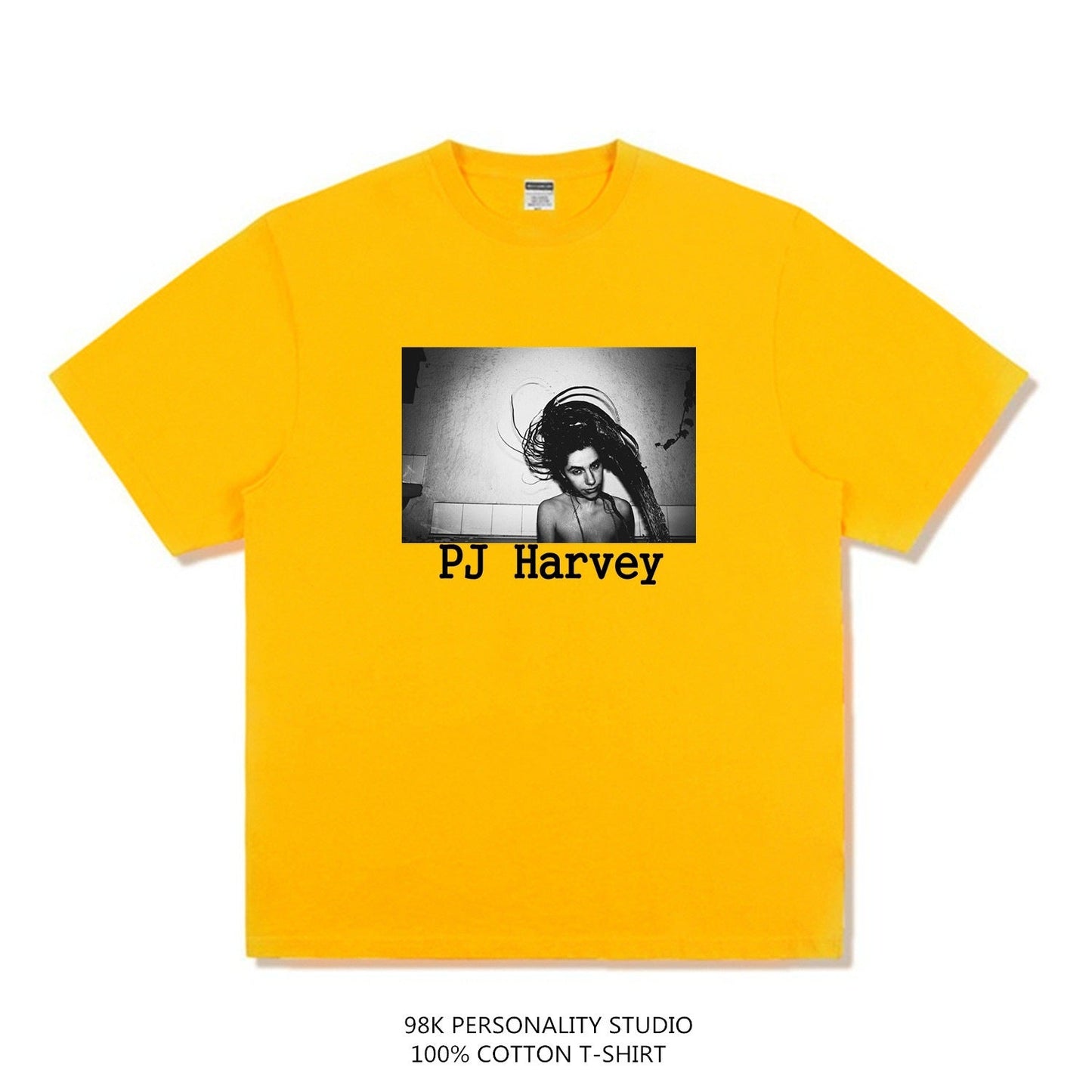 Rock Star T Shirt P J Harvey Female Singer Fashion Brand Printing T-shirt Short Sleeve Cotton
