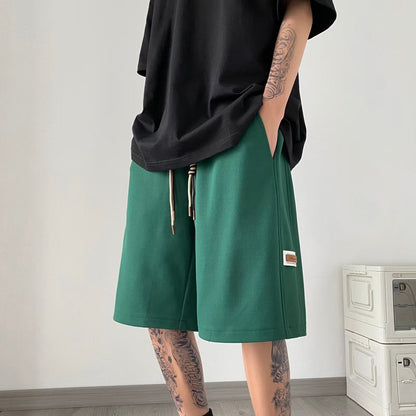 Men Beach Shorts Heavy Summer Retro Loose Casual Sports