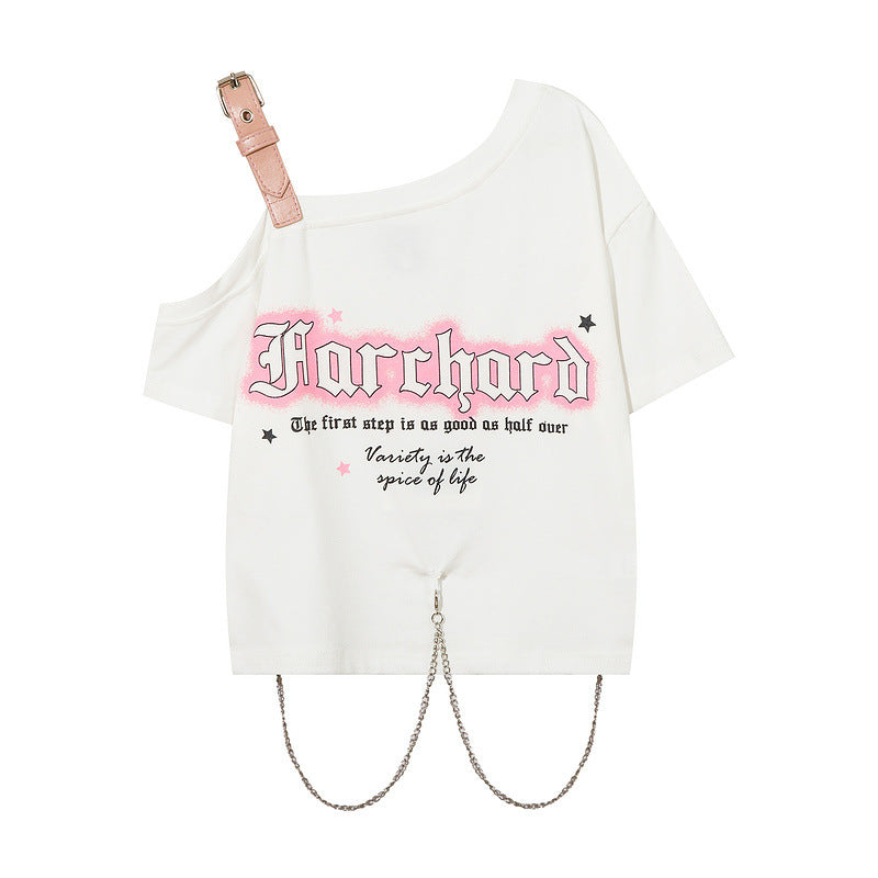 Women Vest Retro Short Sling Top Y2g Slim-Fit Short-Sleeved T-shirt