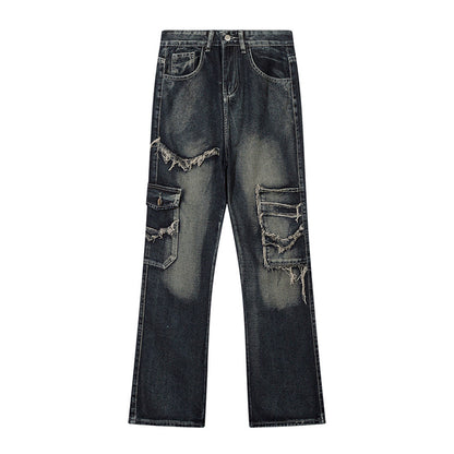 Women Pants Jeans Baggy Straight Trousers Trousers
