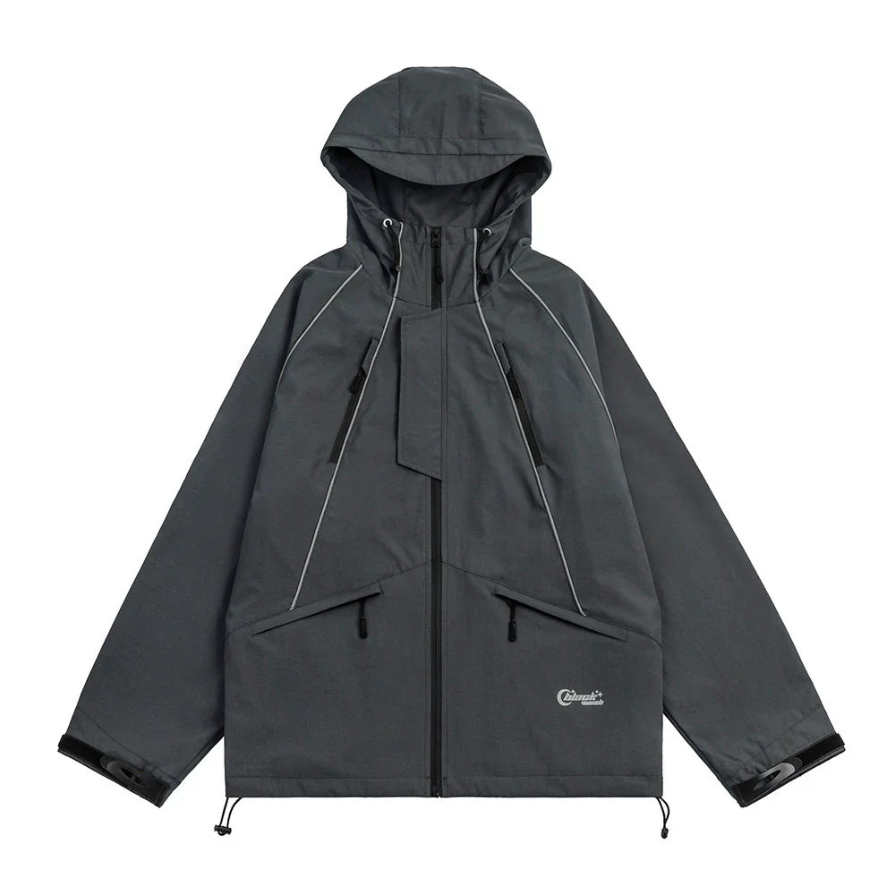 Men Jacket Coat Shell Jacket Hooded Jacket Coat Spring and Autumn Outdoor Leisure