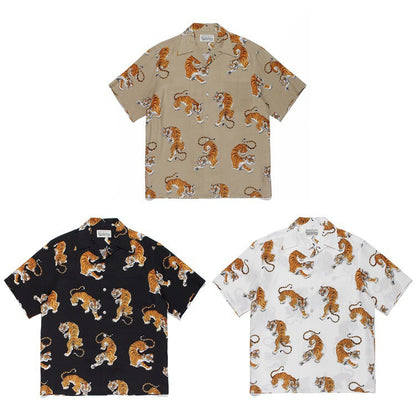 GUILTYPARTIES TIGER Shirts Hawaiian short-sleeved shirts