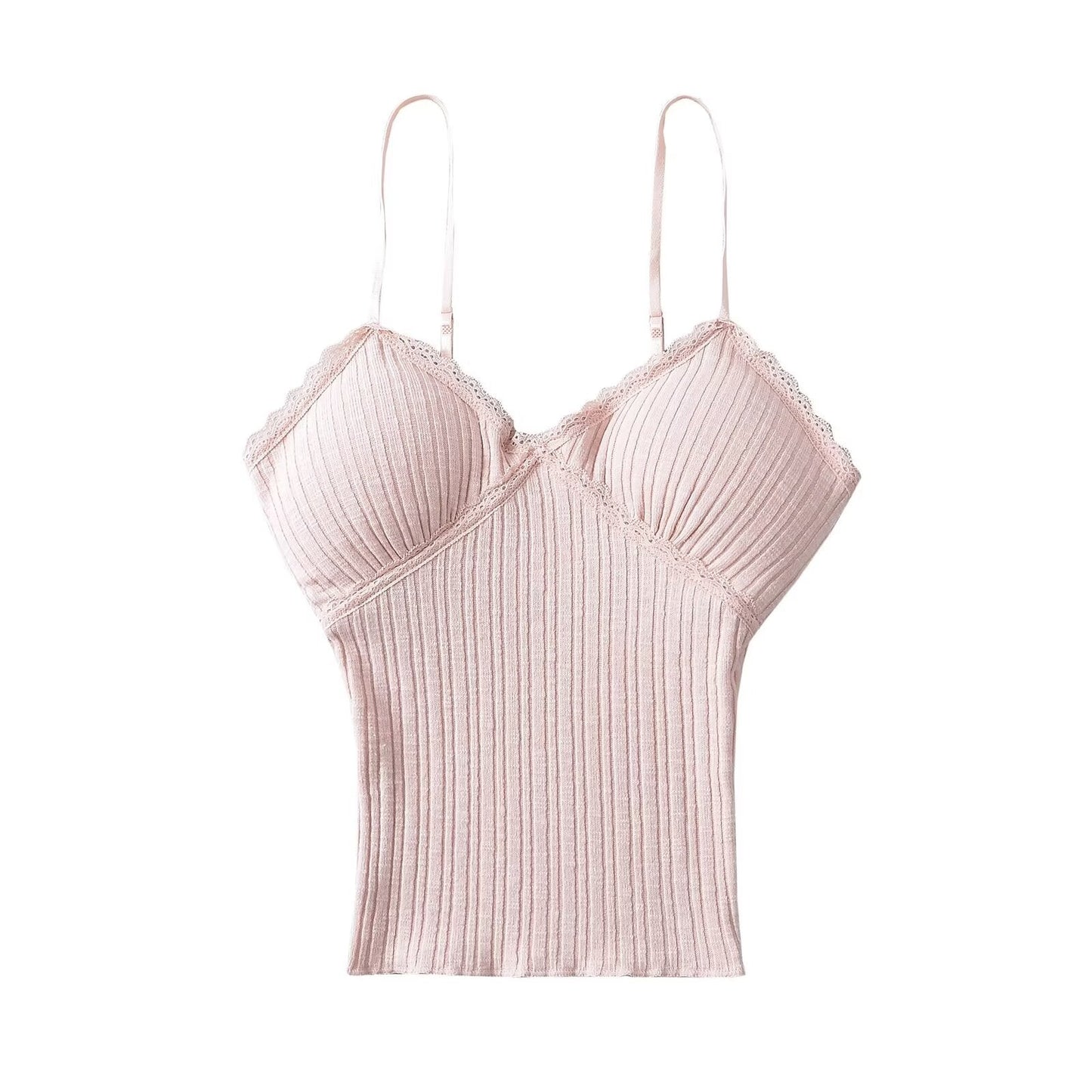 Women Tops Summer Lace Top Backless Short Sling