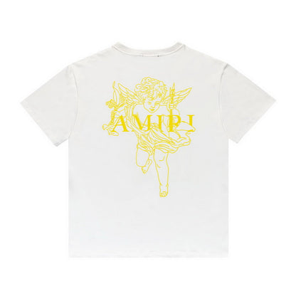Amiri T Shirt Printed Casual Hip Hop round Neck Short Sleeve T-shirt