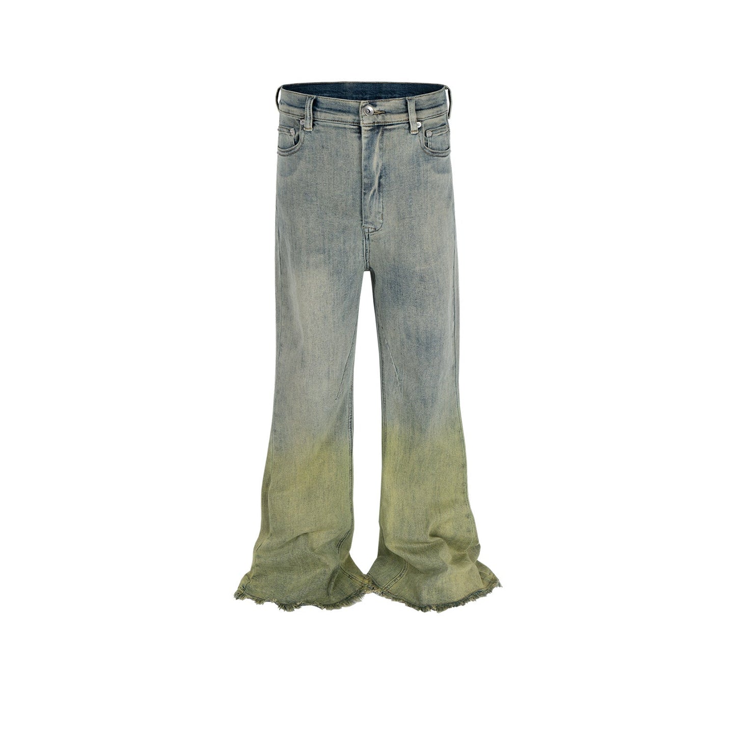 MIJKO Men's Vintage Pants MIJKO Men's Women's Cat Whiskers Washed Trousers Wide-Foot Jeans