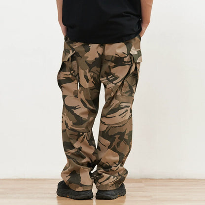 Men Sweatpants Camouflage Cargo Pants Men's Casual Trousers Pocket Drawstring Jogger Pants