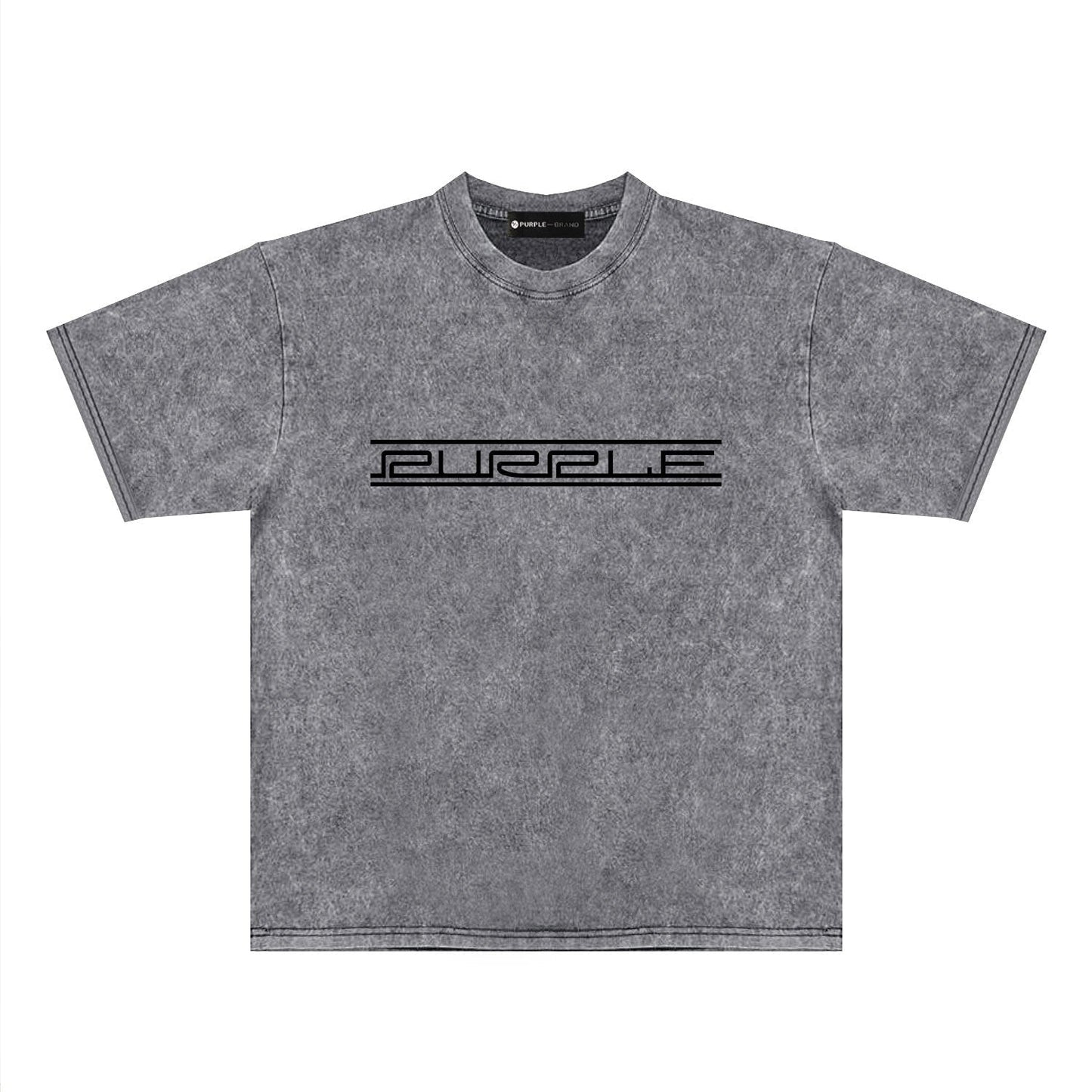 Purple Brand Distressed T Shirts Short Sleeve