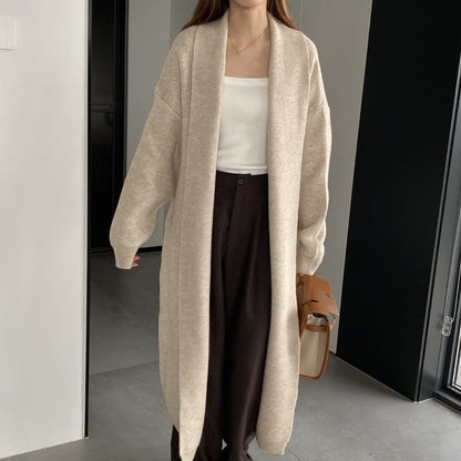 Women Cardigan Sweater Autumn Sweater Jacket Long-Sleeved Loose W2371