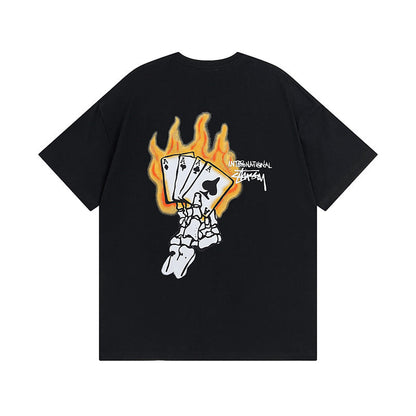Stussy T Shirts Casual Loose Couple T Shirts