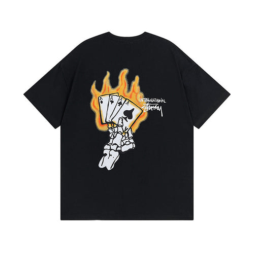 Stussy T Shirts Casual Loose Couple T Shirts