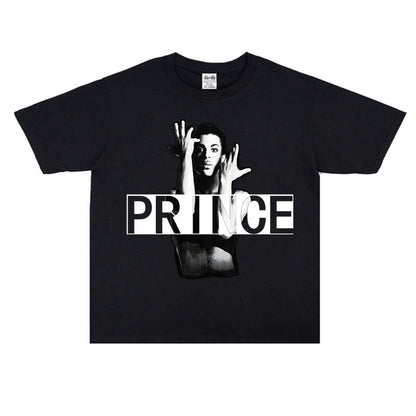 Rock Star T Shirt Prince Rogers Nelson the Artist Loose Print Cotton T-shirt
