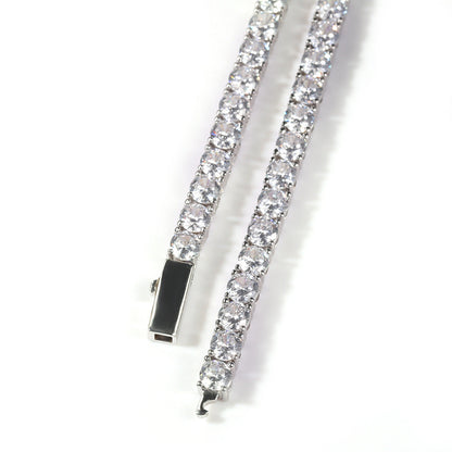 Bracelet 4MM Copper Zircon Spring Fashion Diamond Bracelet Jesus Pieces Royalty