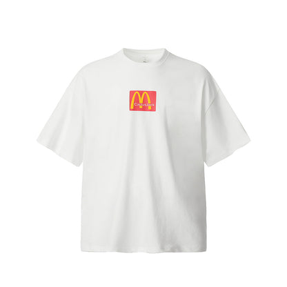 Unisex T-Shirts TRAVIS SCOTT Loose McDonald Buy M Letter Short Sleeves
