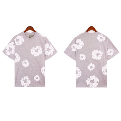 Denim Tears T Shirts Kapok Puff Print Short Sleeve T-shirt