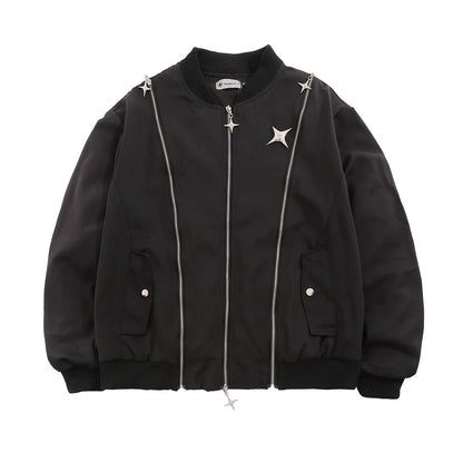 Men Jacket Coat Jacket Men's Autumn and Winter Loose Boxer Brooch Coat
