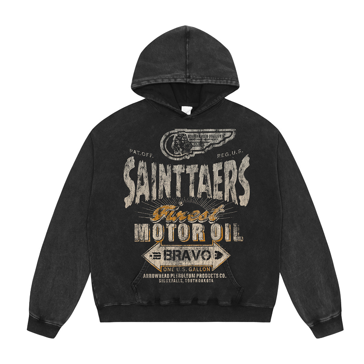 Unisex Hoodies Saint Michael Old Loose Hoodie