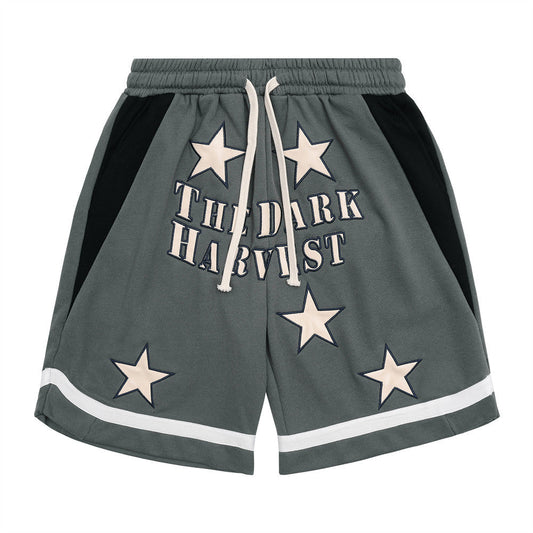 Men Shorts Trendy Sports Stitching Loose