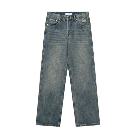 Men Jeans Distressed Hip Hop Loose Leisure