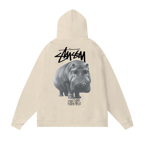 Stussy Hoodie Fall/Winter Fleece Hooded Sweater