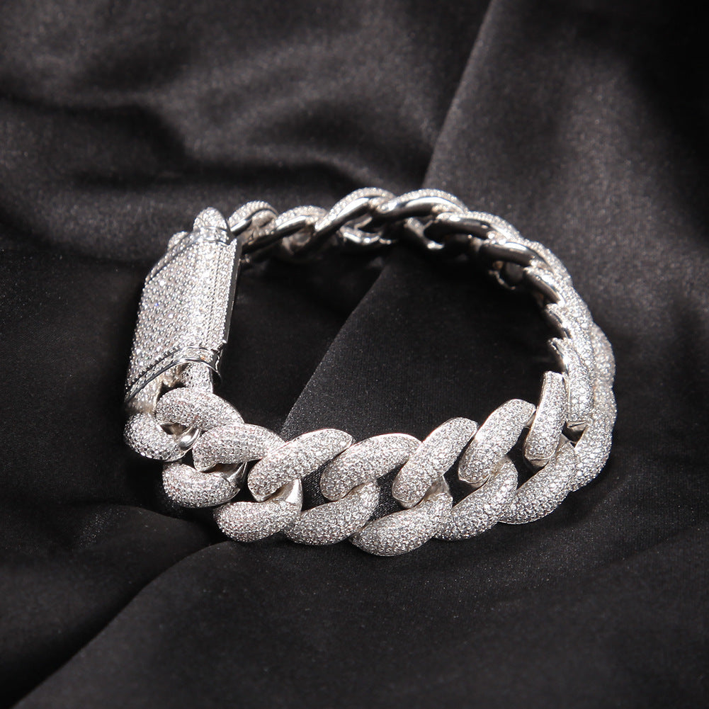Bracelet 18mm Rap 3D Stereo Miami Cuban Chain St. Valentine's Spectrum