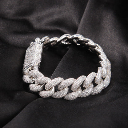 Bracelet 18mm Rap 3D Stereo Miami Cuban Chain St. Valentine's Spectrum