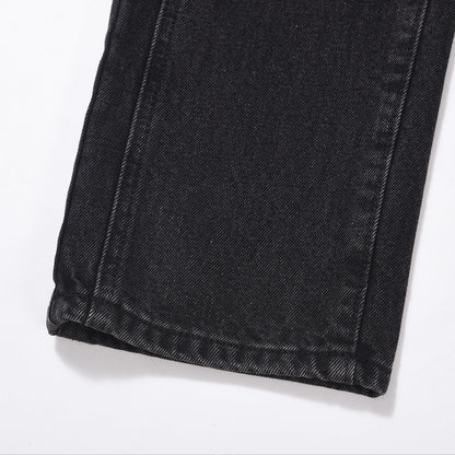 Men Jeans Stitching Straight Casual Distressed