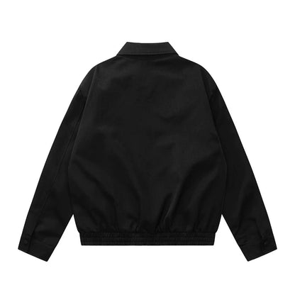 Men Jacket Coat Men's Spring and Autumn Zipper Stitching Flight Jacket