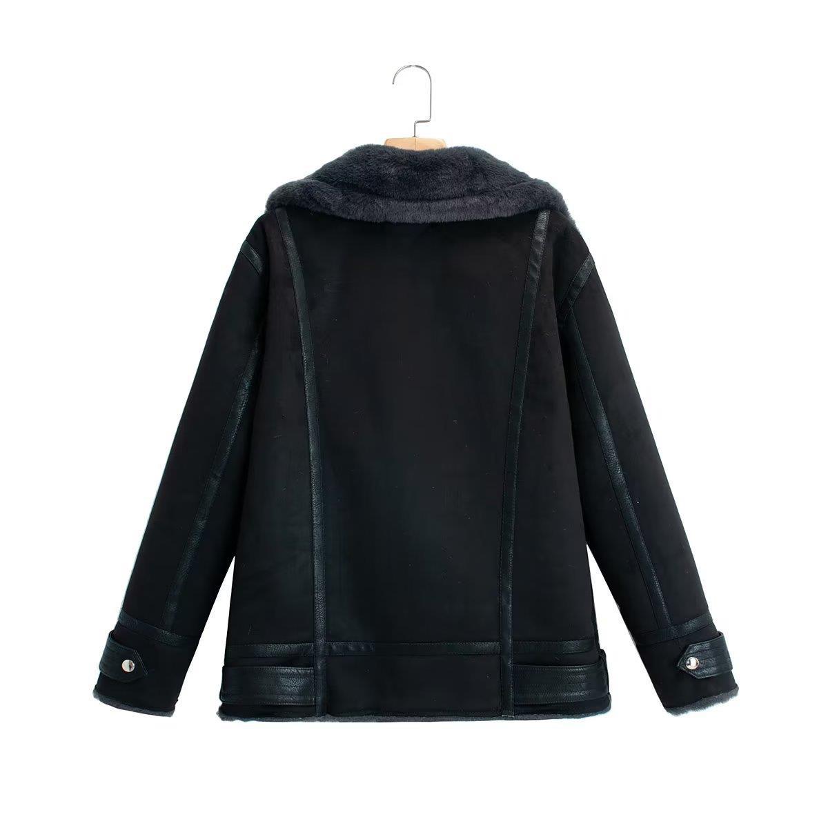 Women Cotton Coat Winter Thickened Suede Coat