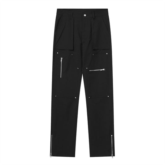 Men Jeans Hip Hop Cool Zipper Split Casual