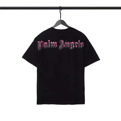 Palm Angle T Shirts Candy Color Puff Print Loose