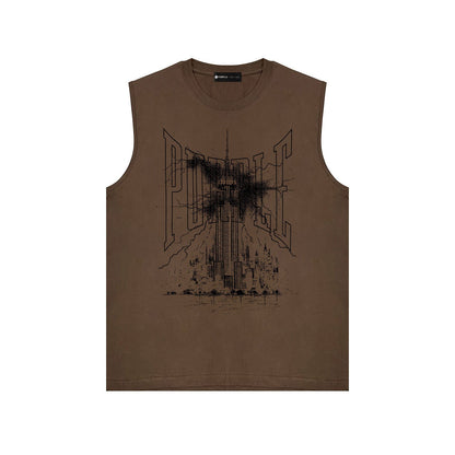 Purple Brand Tank T Shirts Sleeveless T-shirt Vest
