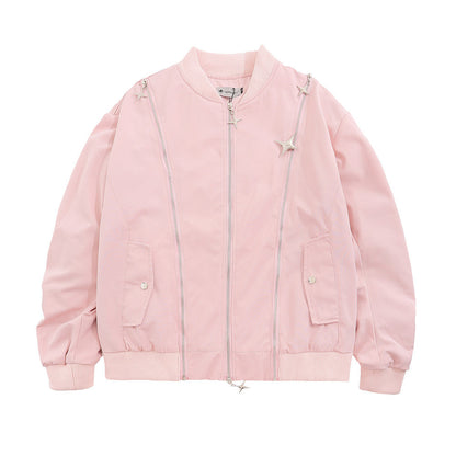 Men Jacket Coat Jacket Men's Autumn and Winter Loose Boxer Brooch Coat