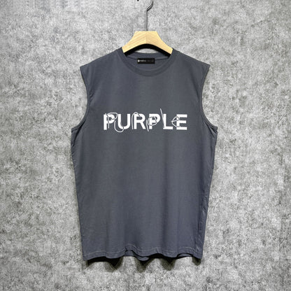 Purple Brand Tank T Shirts Sleeveless T-shirt Vest