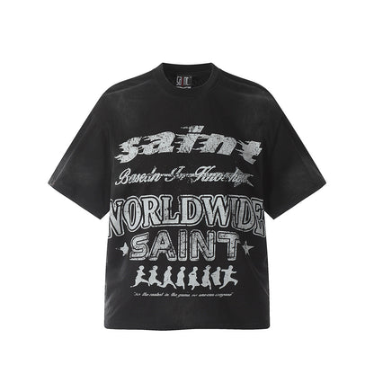 Unisex T-Shirts Saint Michael Fashion Loose Tee