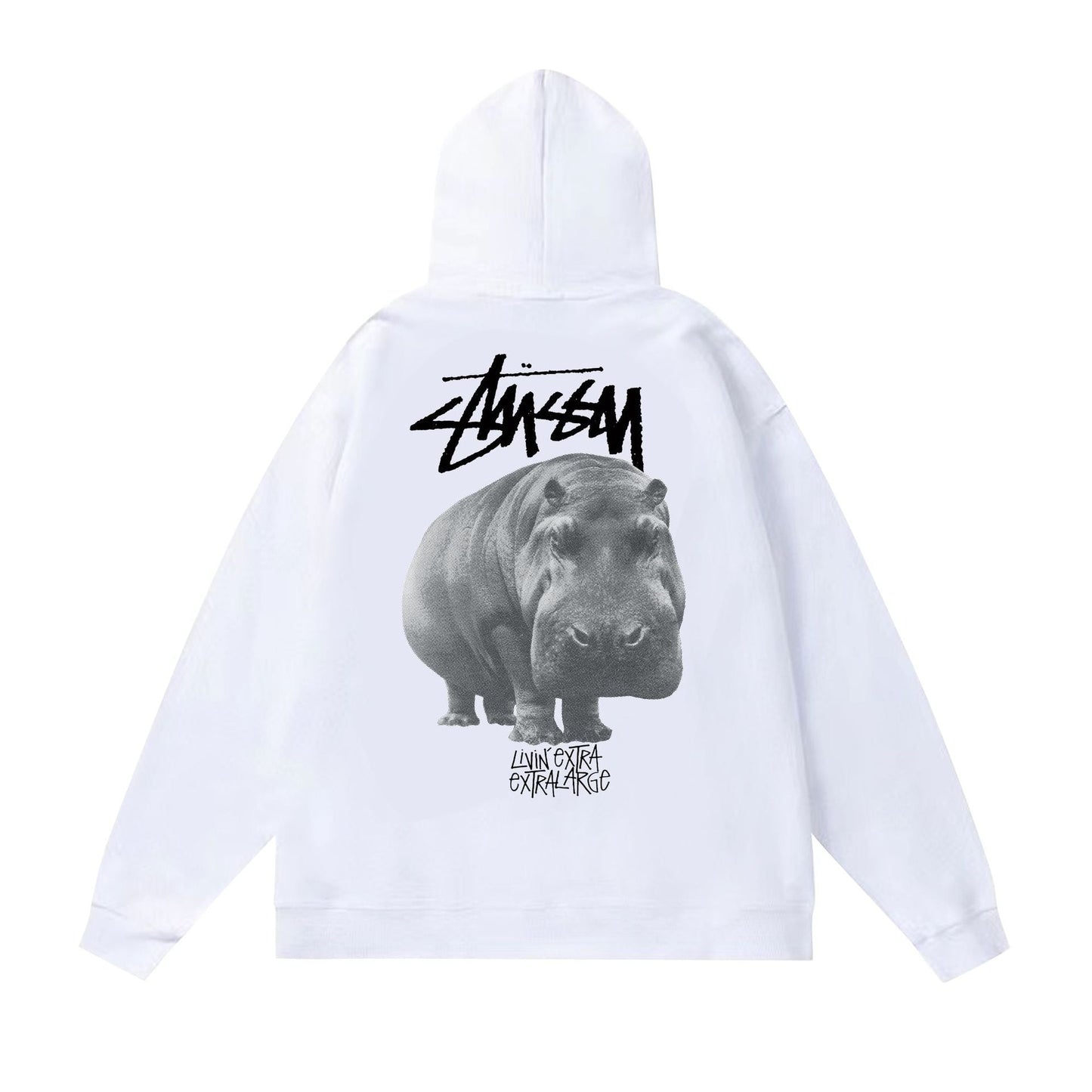 Stussy Hoodie Fall/Winter Fleece Hooded Sweater