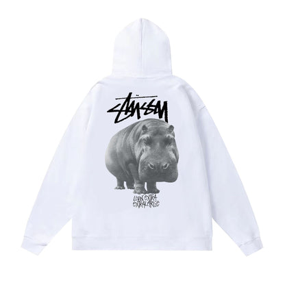 Stussy Hoodie Fall/Winter Fleece Hooded Sweater