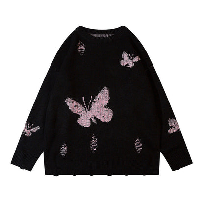 Women Sweater Oversize Butterfly Knitted Sweater